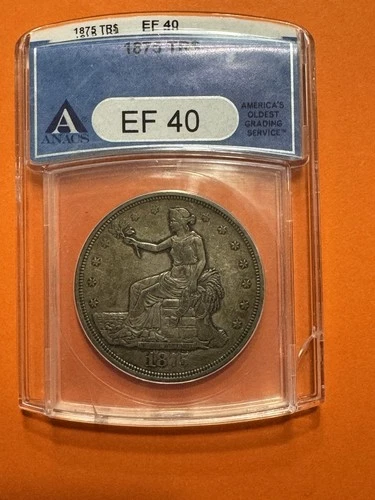 New Listing1875 Trade Dollar EF40 - Key Date!
