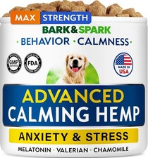 Advanced Calming Chews for Dogs - Hemp Chew  Melatonin - Anxiety Relief -