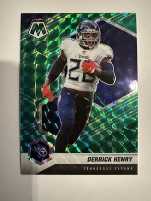 2021 Panini Mosaic Derrick Henry Green Mosaic Prizm Parallel Titans 