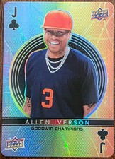 2022 UD GOODWIN CHAMPIONS ALLEN IVERSON JACK CLUBS CARD NM