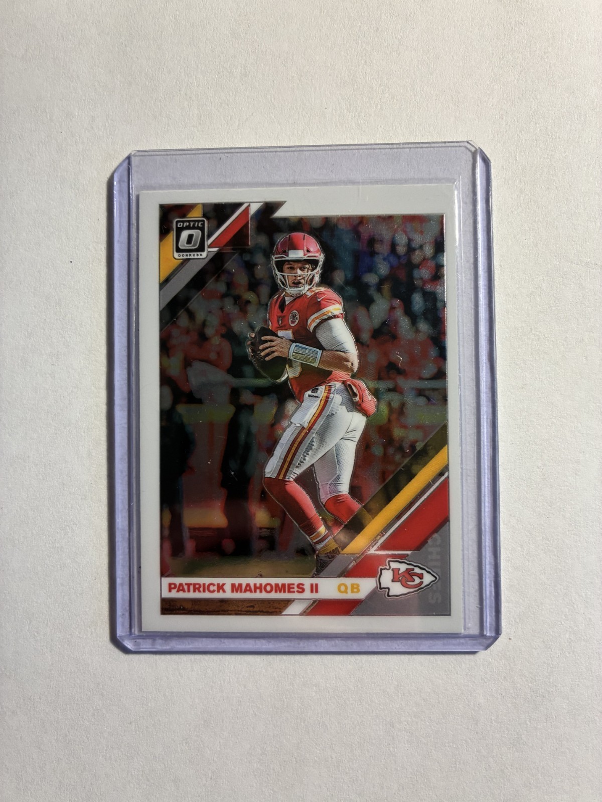 Panini 2019 Donruss Optic Patrick Mahomes II Holo #1 Kansas City Chiefs NFL Card
