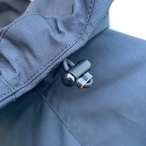 Athleta Cloudburst Jacket Size XS Black Hooded Long Raincoat Water-Resistant - Picture 6 of 16
