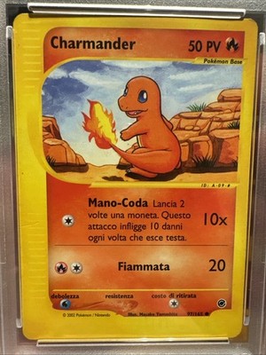 PSA 4 VG-EX Charmander ITALIAN Pokemon Expedition 97 WOTC POP 1