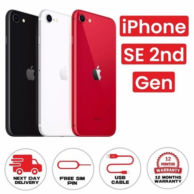 Apple iPhone SE 2020 2. Gen 64GB 128GB 256GB alle Farben TOP ZUSTAND