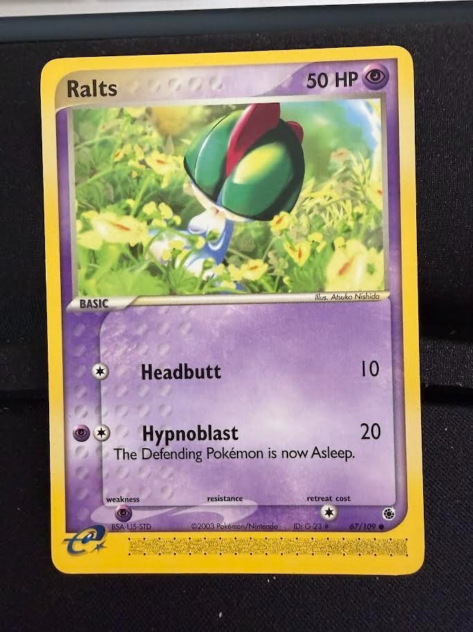 Pokemon Ex Ruby & Sapphire Ralts Common (67/109) NM