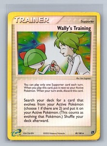 Wally's Training 89/100 EX Sandstorm Reverse Holo