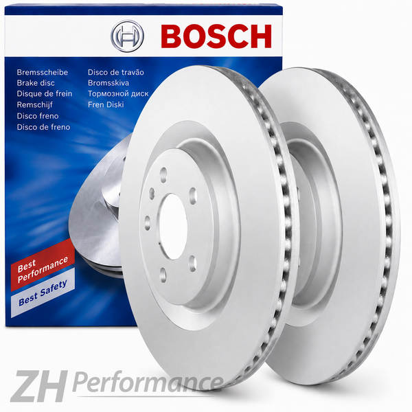 2X Bosch 0 986 479 750 BD1580 Bremsscheibe Ø330Mm Hinten Audi A6 Avant A7 Macan-image