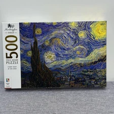 Starry Night By Van Gogh Jigsaw Puzzle Hinkler Mindbogglers Gold 500 Pieces