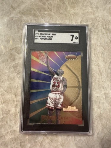 1997-98 Michael Jordan Bowman's Best Performance Card #96 SGC 7 NM Chicago Bulls
