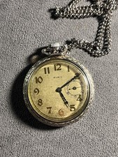 Elgin Pocket Watch 1903 To 1920S 17 Jewels Running 14 Karat Gold Plated