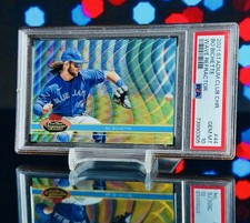 1991 SP Variation Bo Bichette Wave Refractor PSA 10 2021 Stadium Club Chrome 🌊