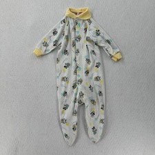 VTG Playschool Disney Mickey Minnie Mouse Footie Pajamas 6-12 Months 18-22 lbs