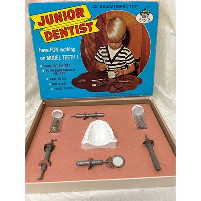 Vintage 1967 Russ-Co Toys Junior Dentist Educational Model Teeth Set 1960s RARE