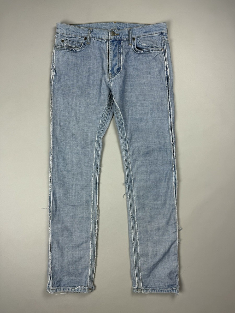 Maison Margiela H&M Men's Reverse Denim Inside-Out Jeans Size 32