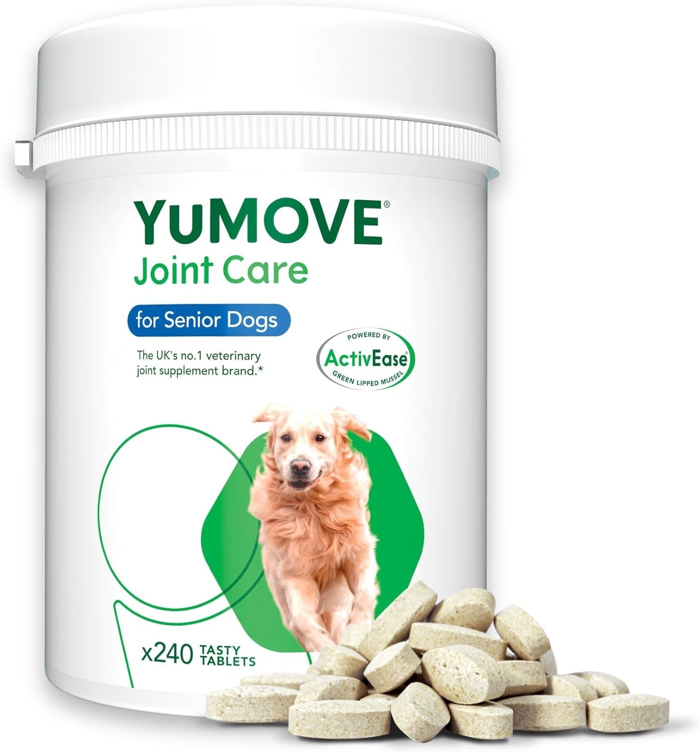 240 Tablets Lintbells Yumove Adult Dogs Supplement Joint Mobility/Joint Care New