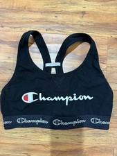 GIRL YOUTH SPORTS BRA BLACK CHAMPION ATHLETICWEAR sz M