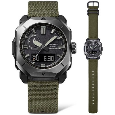 CASIO PRO TREK PRW-6900YB-3JF CORDURA Band Solar Radio Men Watch New in Box JPN