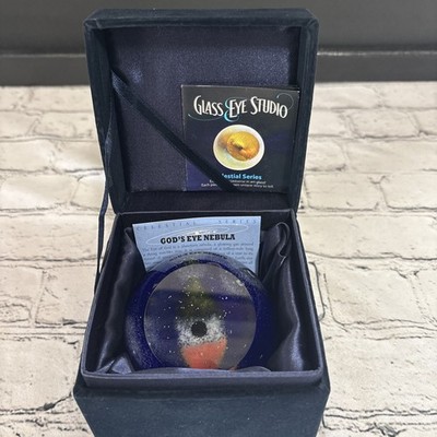Glass Eye Studio Celestial Series God s Eye Nebula Hand Crafted New Open Box