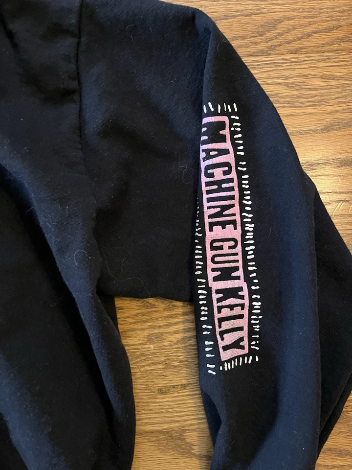 Chaqueta con Capucha MGK Machine Gun Kelly Mainstream Sellout Tour 22 Negra con Cremallera 2XL Foto 4 de 4