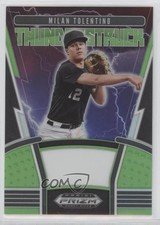 2020 Panini Prizm Draft Picks Thunderstruck Lime Green 17/75 Milan Tolentino d4v