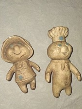 VTG 1971  1972 Pillsbury Poppin Fresh Dough Boy And Dough Girl