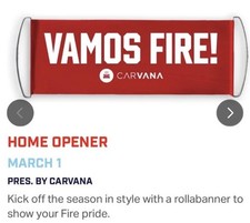 Chicago Fire RollBanner Carvana Home-Opener Giveaway 3.1.25 *Pristine Condition