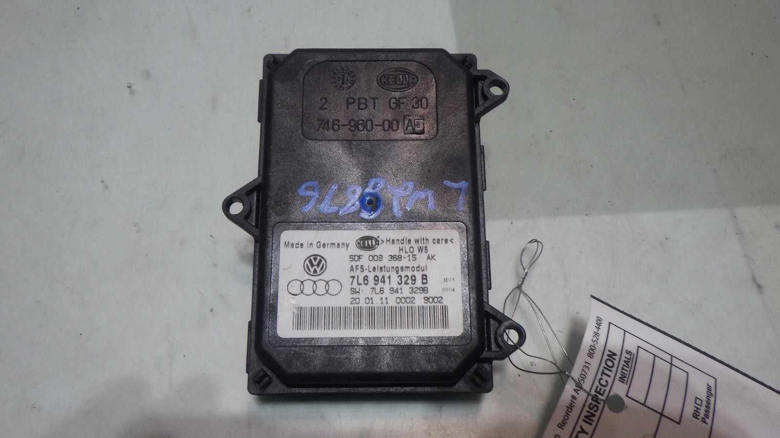 11 VOLKSWAGEN TIGUAN Lamps MODULE 7L6941329B