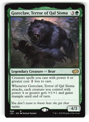 Goreclaw, Terror of Qal Sisma #668 (NM) (R) (J22) Magic MTG