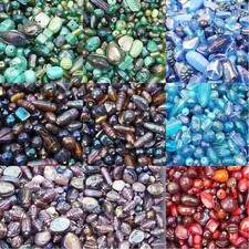 Rainbow Glass Beads Mixed Handmade Jewellery Craft 7 COLOR BUY 50g Or 100g 387D