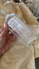 Vintage Rawleigh's Trade Mark Clear Glass Medicine Bottle Made In USA Embossed