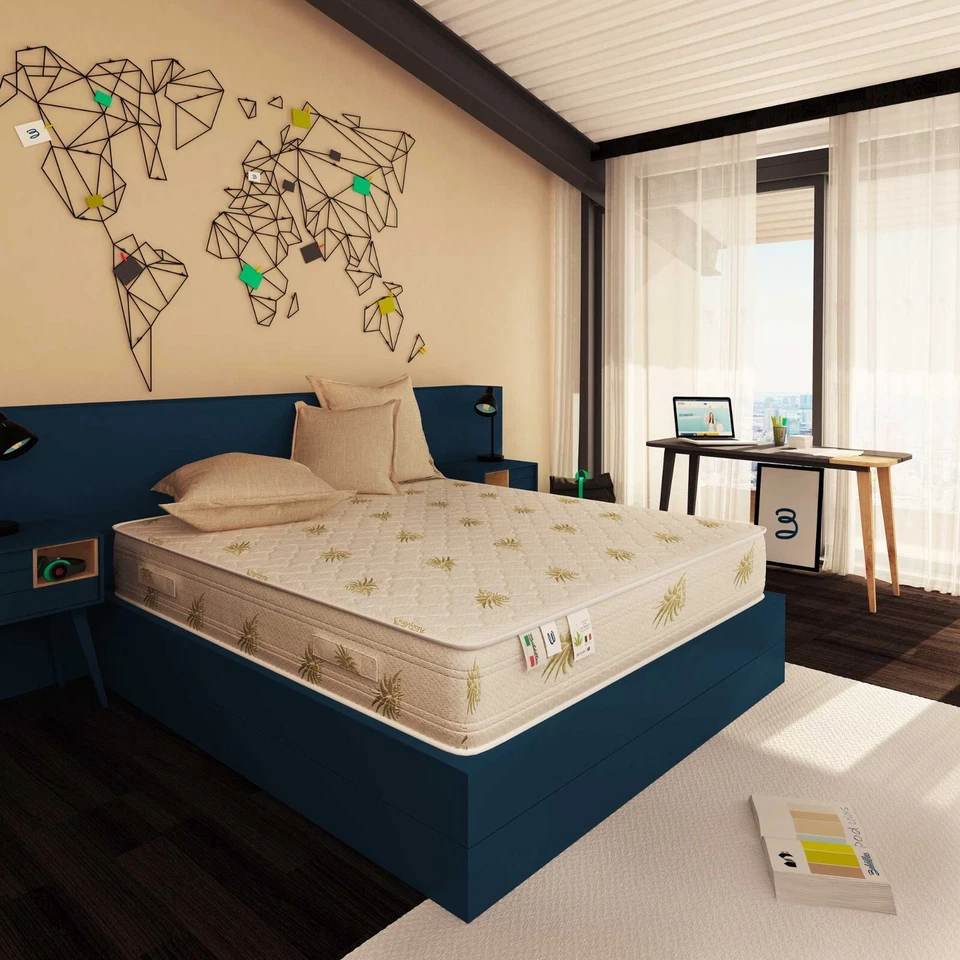 Materasso Memory Foam DUCK 20 Aloe Vera 20cm - Ergonomico, Ipoallergenico - Immagine 3 di 4