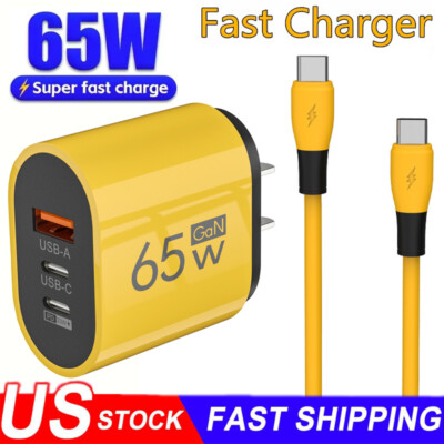 65W Fast Charging Block Type C Wall Charger For Motorola Moto G (2025) 2024Power