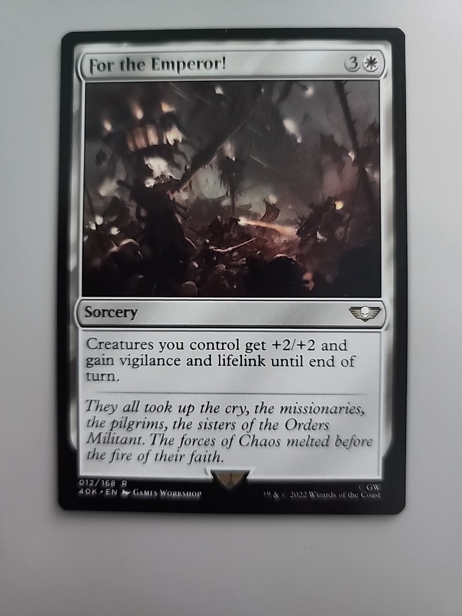 MTG For the Emperor! Warhammer 40,000 012/168 Regular Rare | eBay