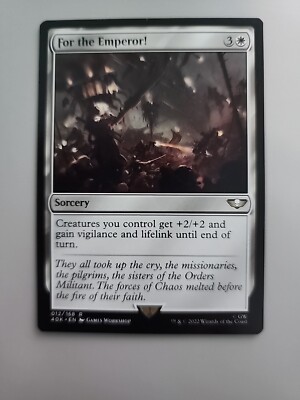 MTG For the Emperor! Warhammer 40,000 012/168 Regular Rare | eBay MTG For the Emperor! Warhammer 40,000 012/168 Regular Rare | eBay