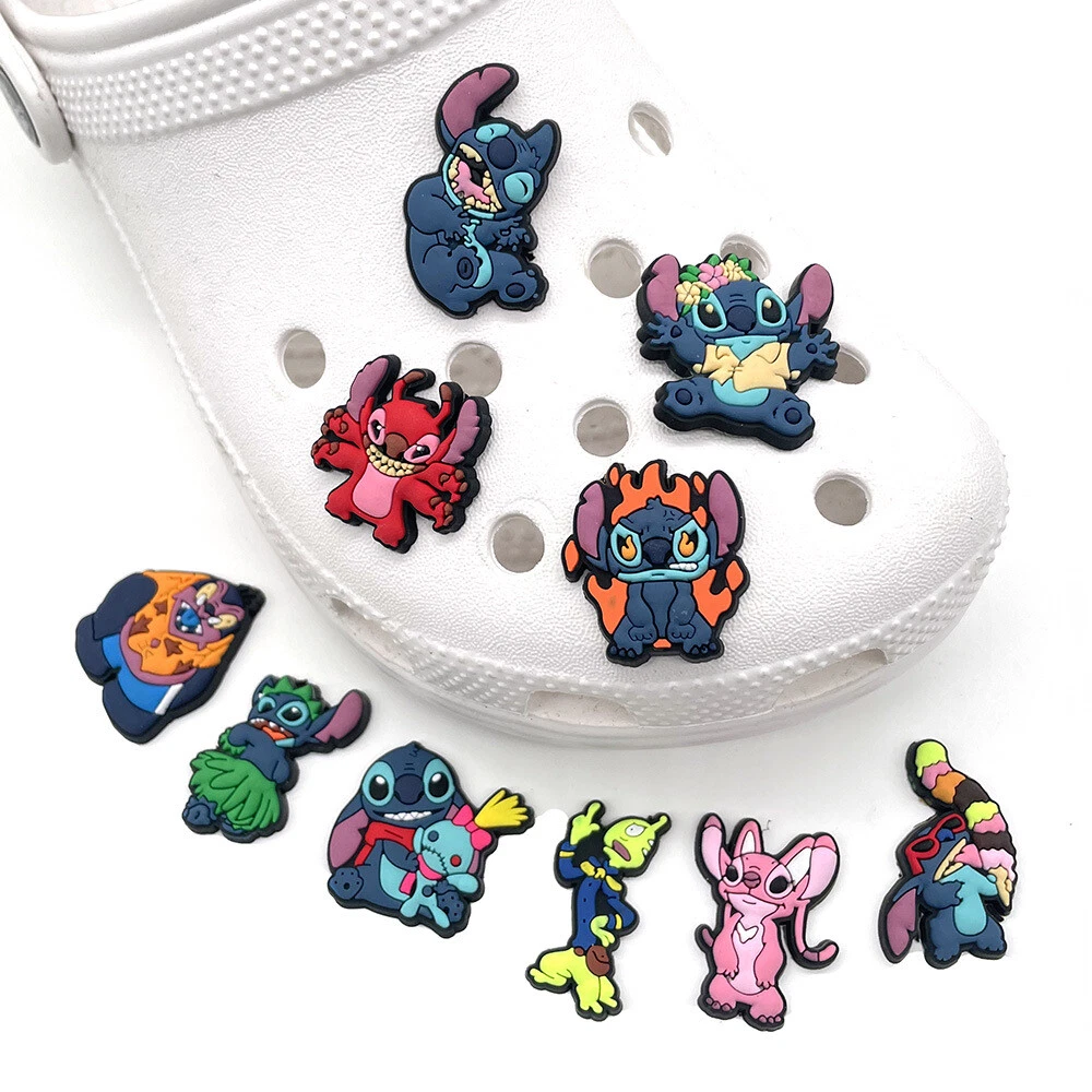 CROCS Lilo Stitch Angel Shoe Charms Jibbitz Accessories Rubber