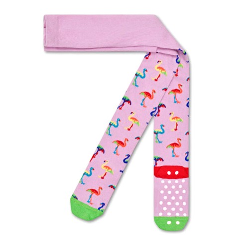 Collants Happy Socks Pois Noir Et Parme - Taille 36/38 S, 50 Deniers, Neuf Avec étiquettes