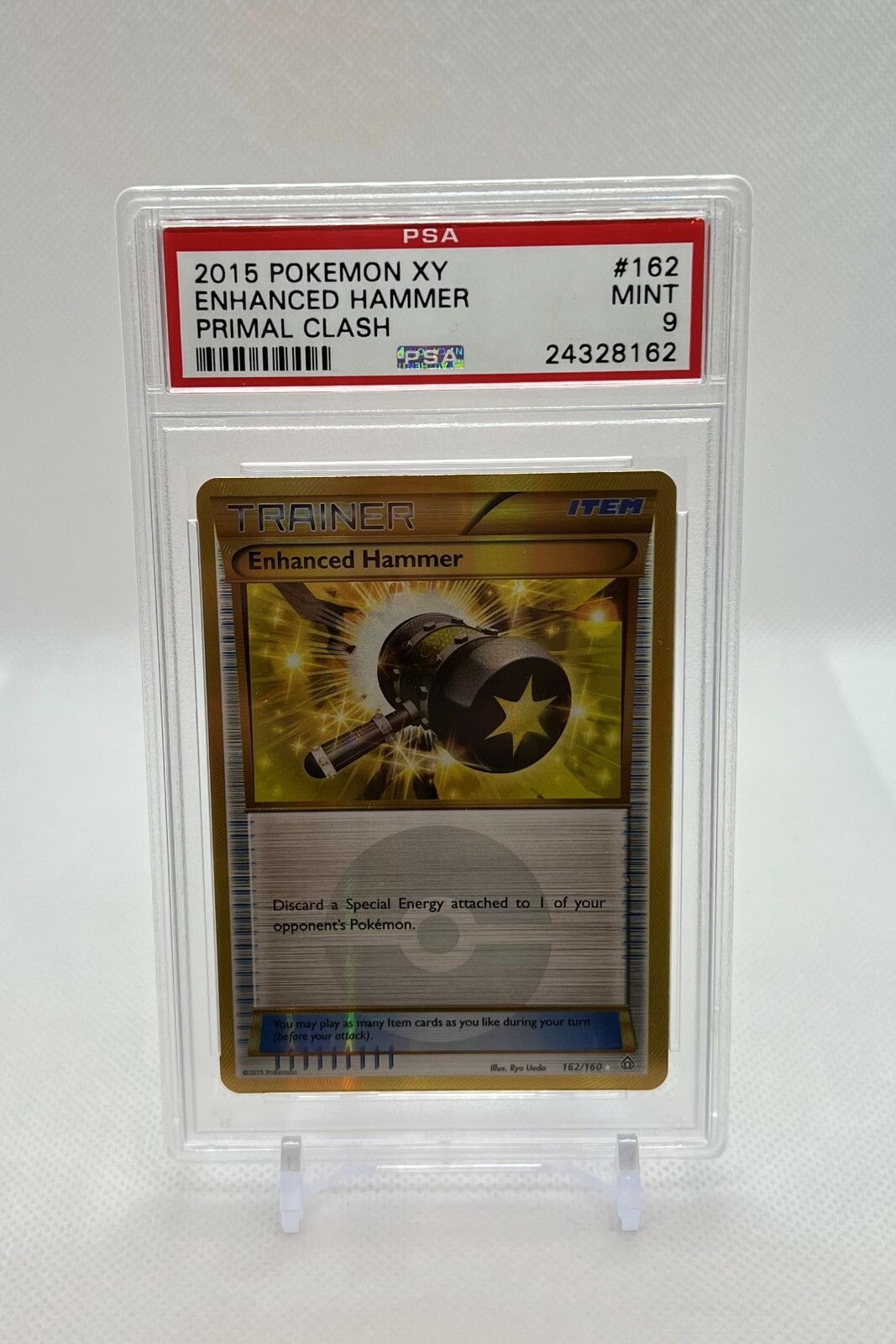 Pokemon Card - Enhanced Hammer 162/160 - XY Primal Clash - PSA 9 Mint
