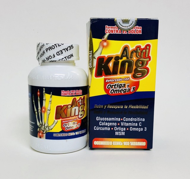 Artri King Reforzado Con Ortiga Y Omega 3 Frasco Con 100 Tabletas eBay