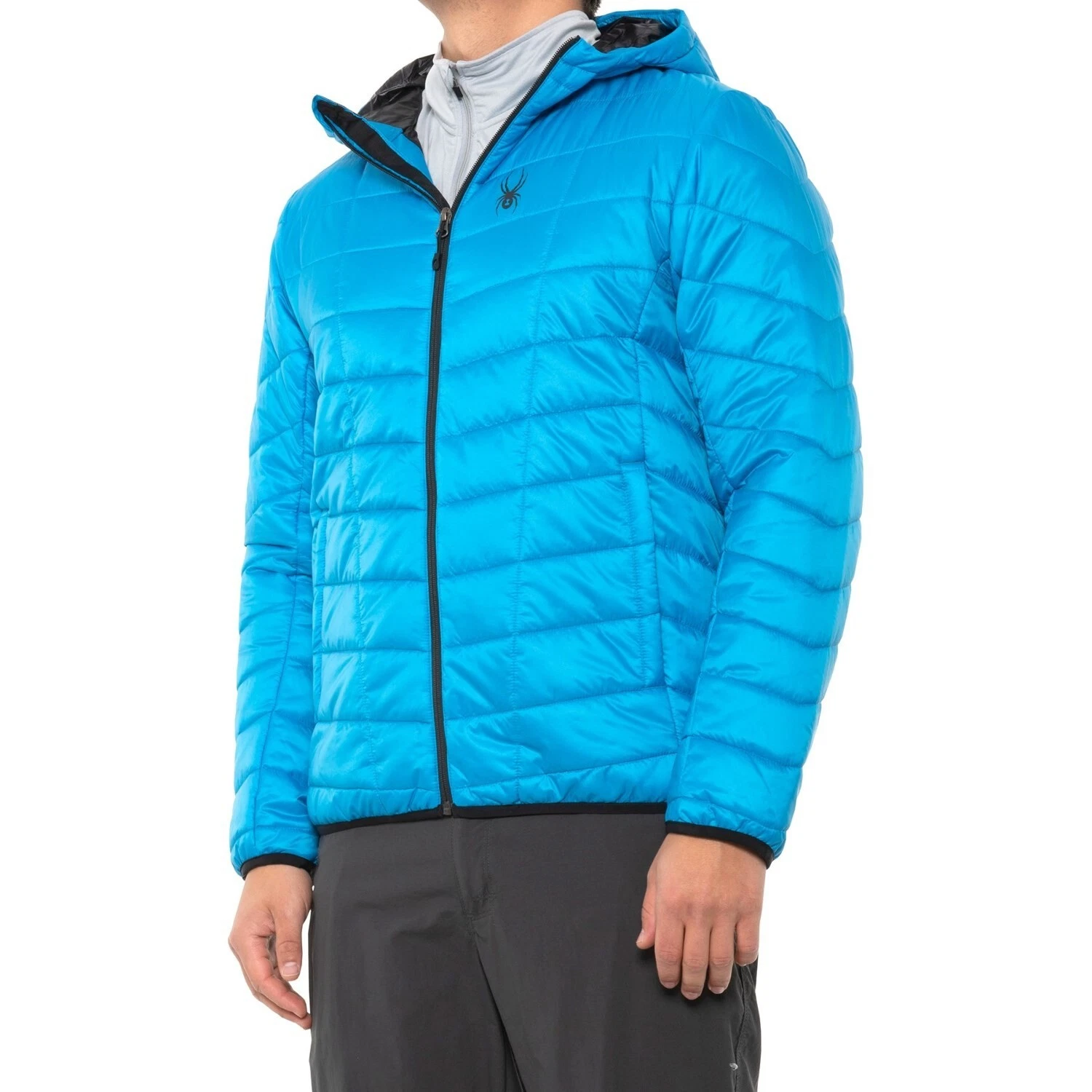 Spyder Tryton Hooded Insulator Jacket Insulated Hoody Lagoon Blue Men's S