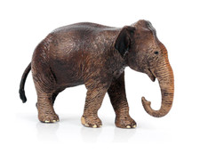 12.5cm Brown Elephant PVC Toy Wild Animal Figure Doll Kids Gift