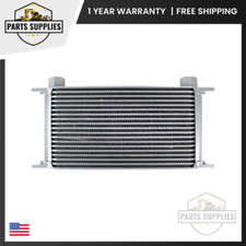 Universal 19 Plate High Performance Oil Cooler with 1/2  Female NPT Fitting