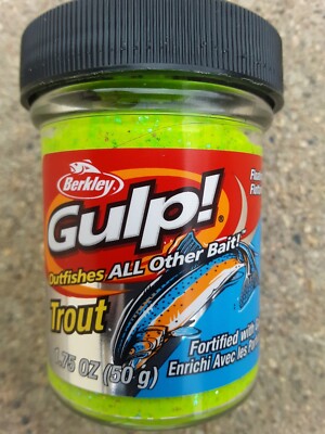 Berkley Gulp Powerbait Floating Dough Trout Bait (Chunky Chart)