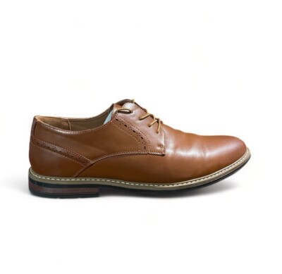 Decarsdz Mens Brown Leather Oxford Dress Shoes Size 44 / US  display picture 1