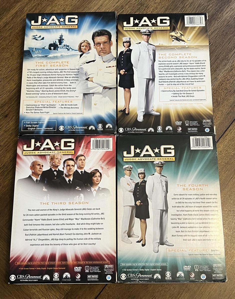 JAG Judge Advocate General Series DVD Box Sets Seasons 1-4 TV