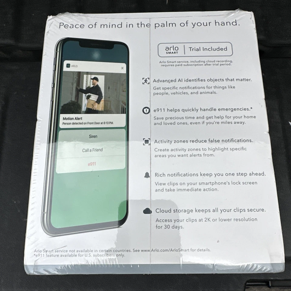 Arlo Pro 3 VMS4240P-100NAS 2 Camera System Wire-Free 2K Video Sealed Retail - Image 4 of 4