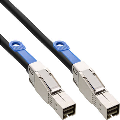 InLine  externes Mini SAS HD Kabel, SFF-8644 zu SFF-8644, 12Gb/s, 1m