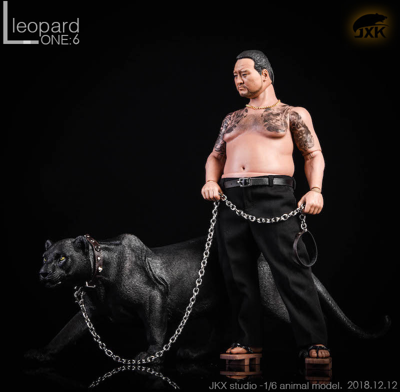 JxK Studio Jxk009 1/6 The leopard Animal Model Resin Statue 3
