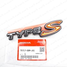 New Genuine Oem Honda Integra Acura 02-06 Rsx Dc5 Type S Emblem 75717-s6m-j01