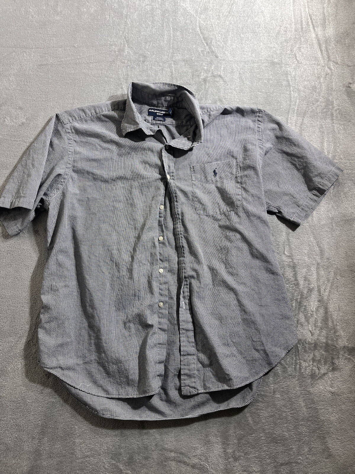 Camicia Ralph Lauren Golf Tilden uomo con bottoni manica corta XL Little Pony