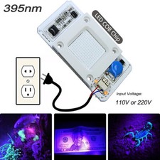 Driverless 50W 395-400nm UV COB LED Chip Smart IC 110/220V No welding Light Lamp